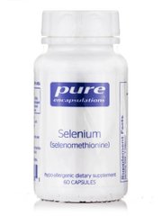Селен (селенометионін), Selenium (selenomethionine), Pure Encapsulations, 200 мкг, 60 капсул - фото