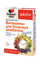 Актив вітаміни для хворих на діабет, Doppel Herz, 30 таблеток - фото